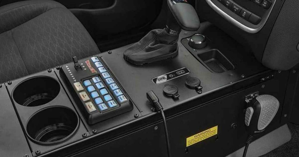 Vehicle Consoles installed in commercial vehicle